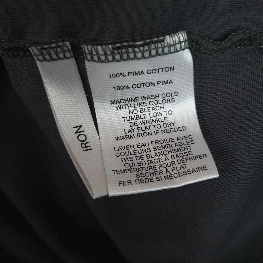 Robert Barakett Shirt Mens Medium Gray Basic Pima Cotton Barakett T Crewneck Tee